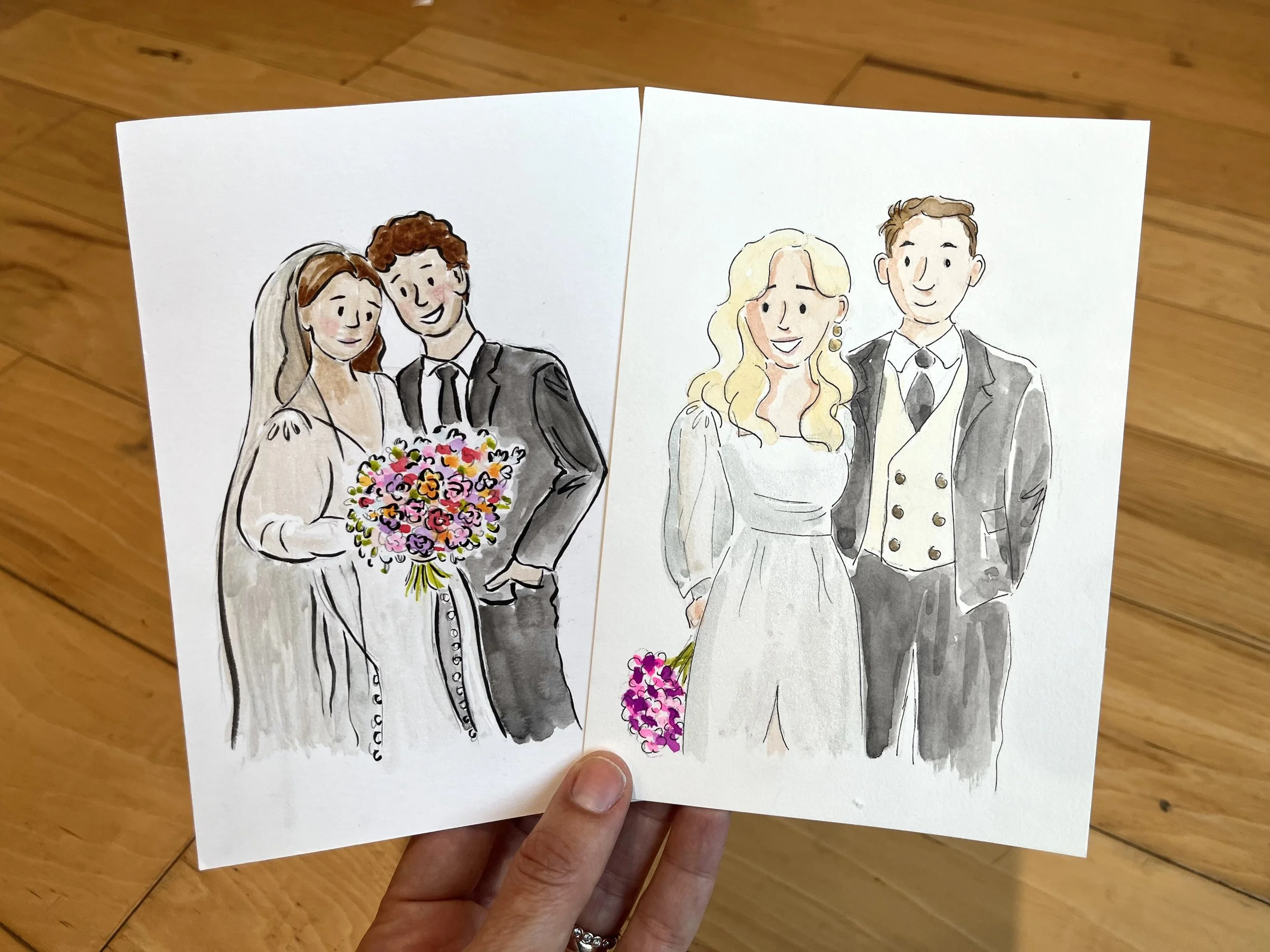 wedding live illustrator bay area