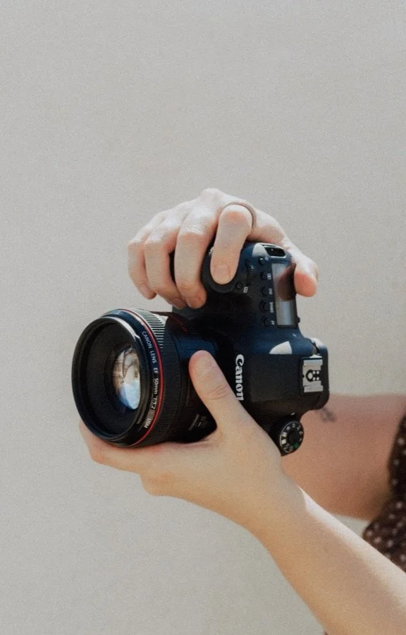 Directing a content shoot with a Canon camera