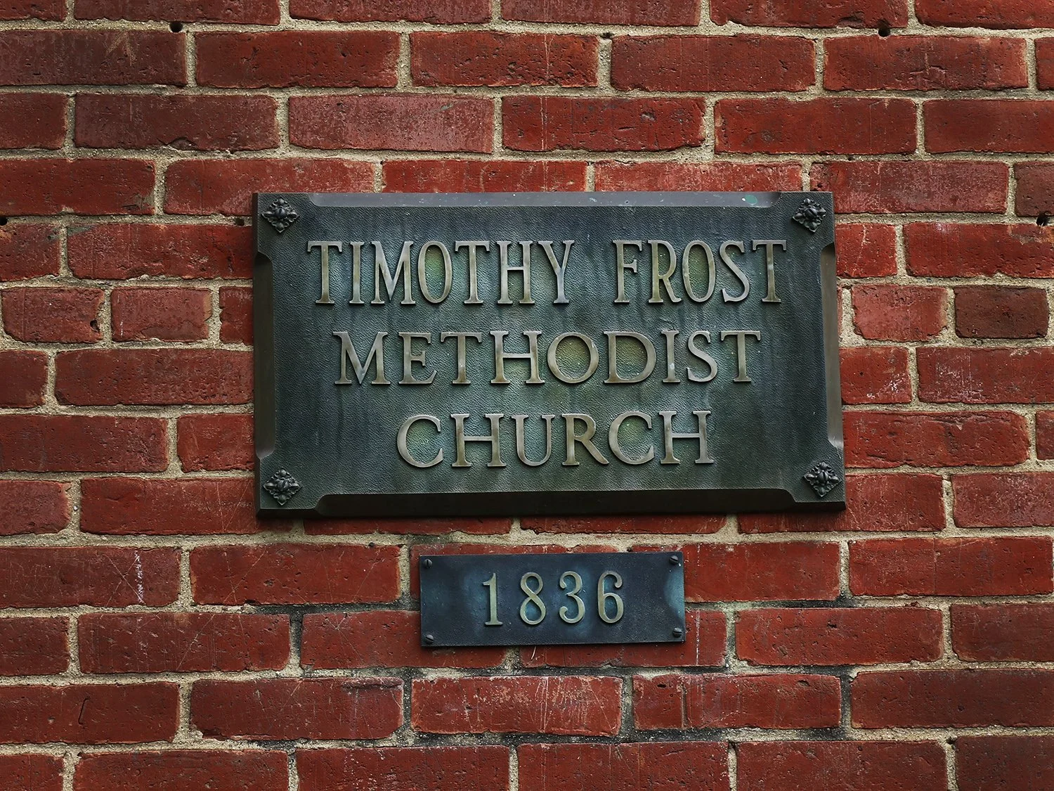 Timothy Frost Methodist Church - 1836