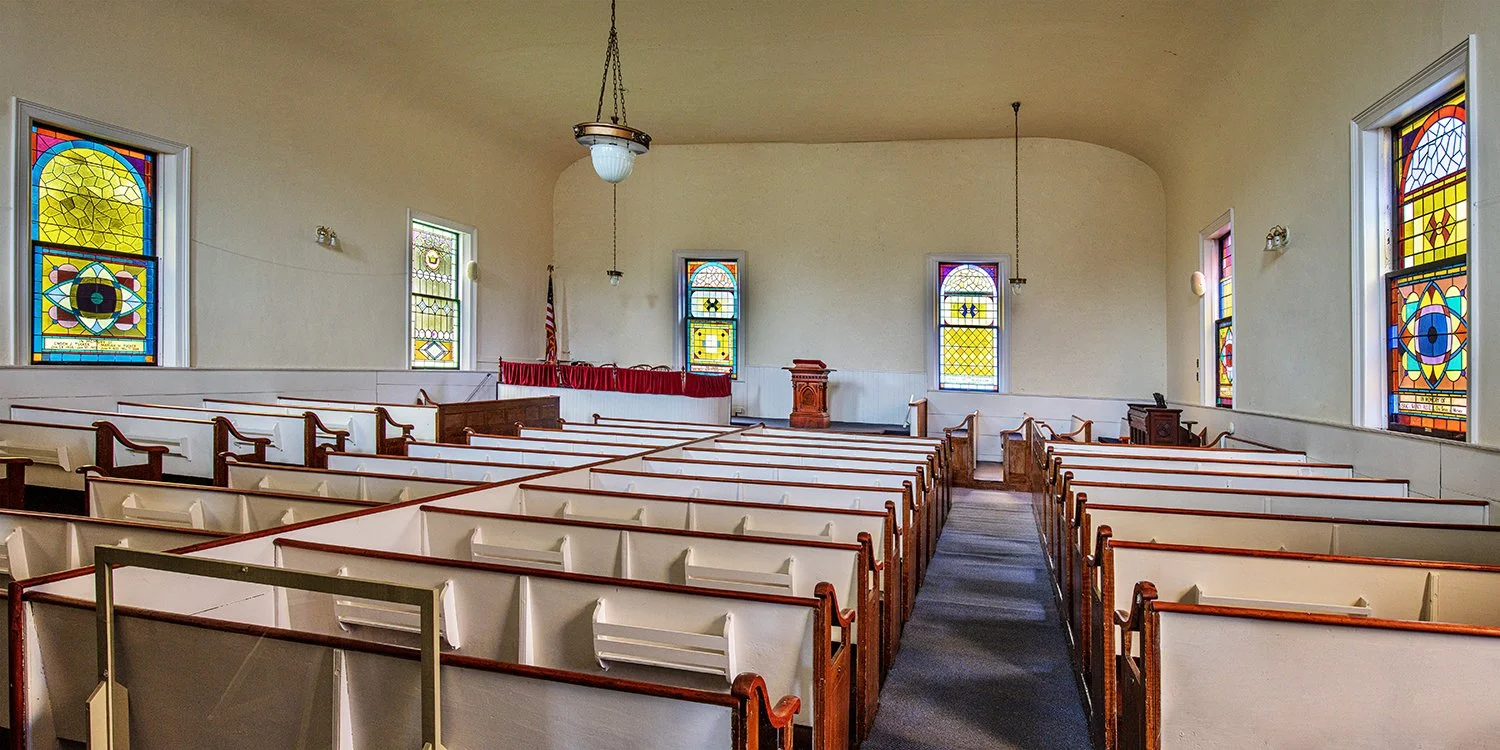 Interior view of Frost Church - September 2026—Photo by Scott Carter
