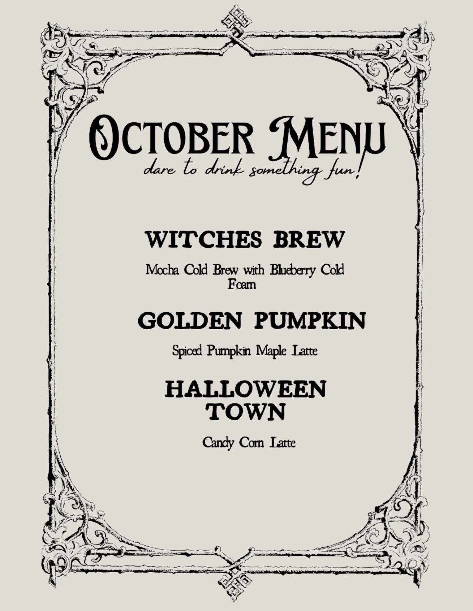 October just got a little more delicious. 👻☕️🎃

Our October drink menu has officially arrived at Elijah&rsquo;s Flour &amp; Oil, and these spooky sips are only here for the season!

🫐 Witches Brew | Mocha Cold Brew + Blueberry Cold Foam
🎃 Golden 