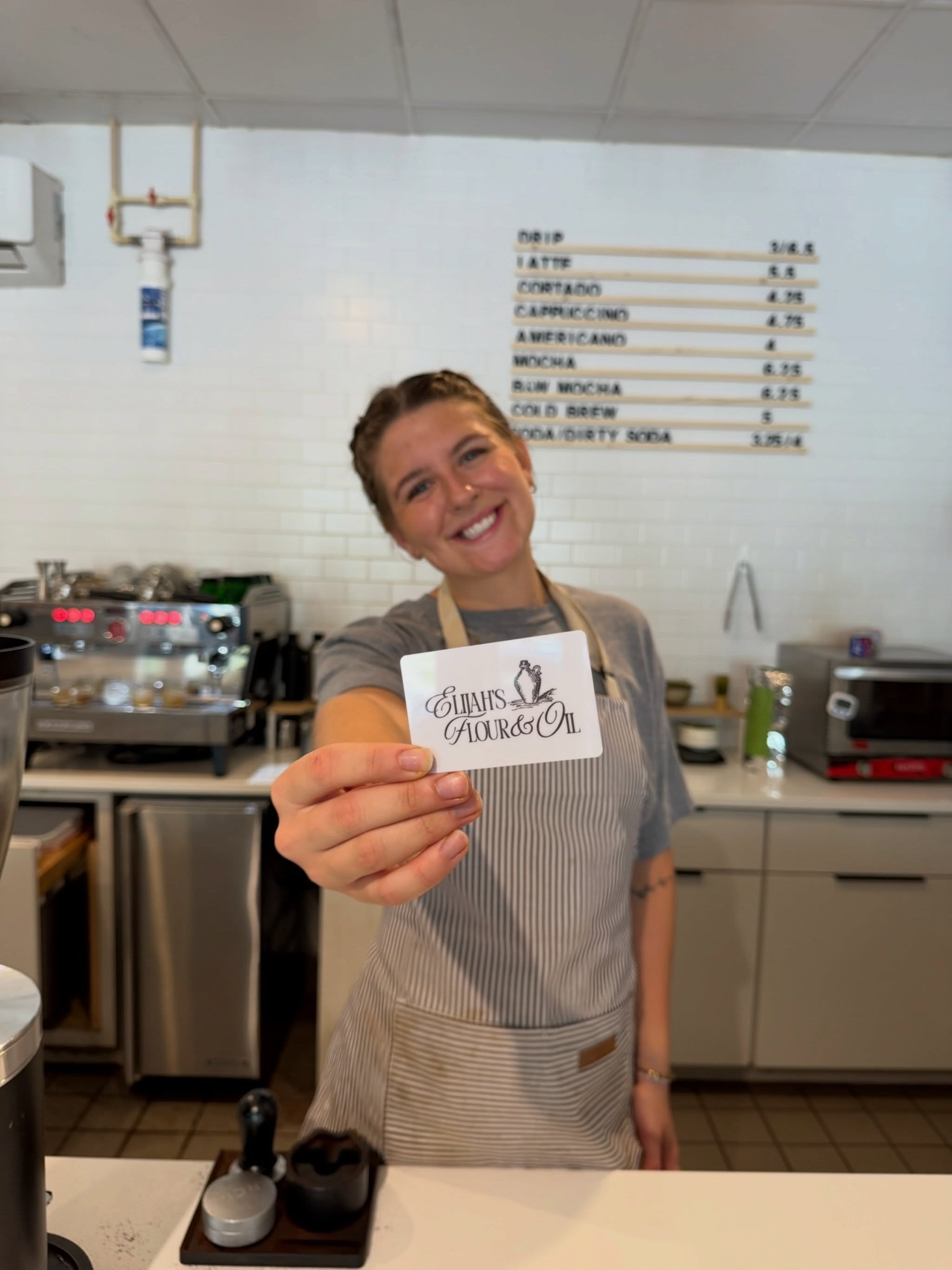 The best gifts come with a little caffeine and something sweet! ☕️🎁🥐

Not sure what to get someone? We&rsquo;ve got you covered! Gift cards are available at Elijah&rsquo;s Flour &amp; Oil, because who wouldn&rsquo;t love a little coffee, fresh sour