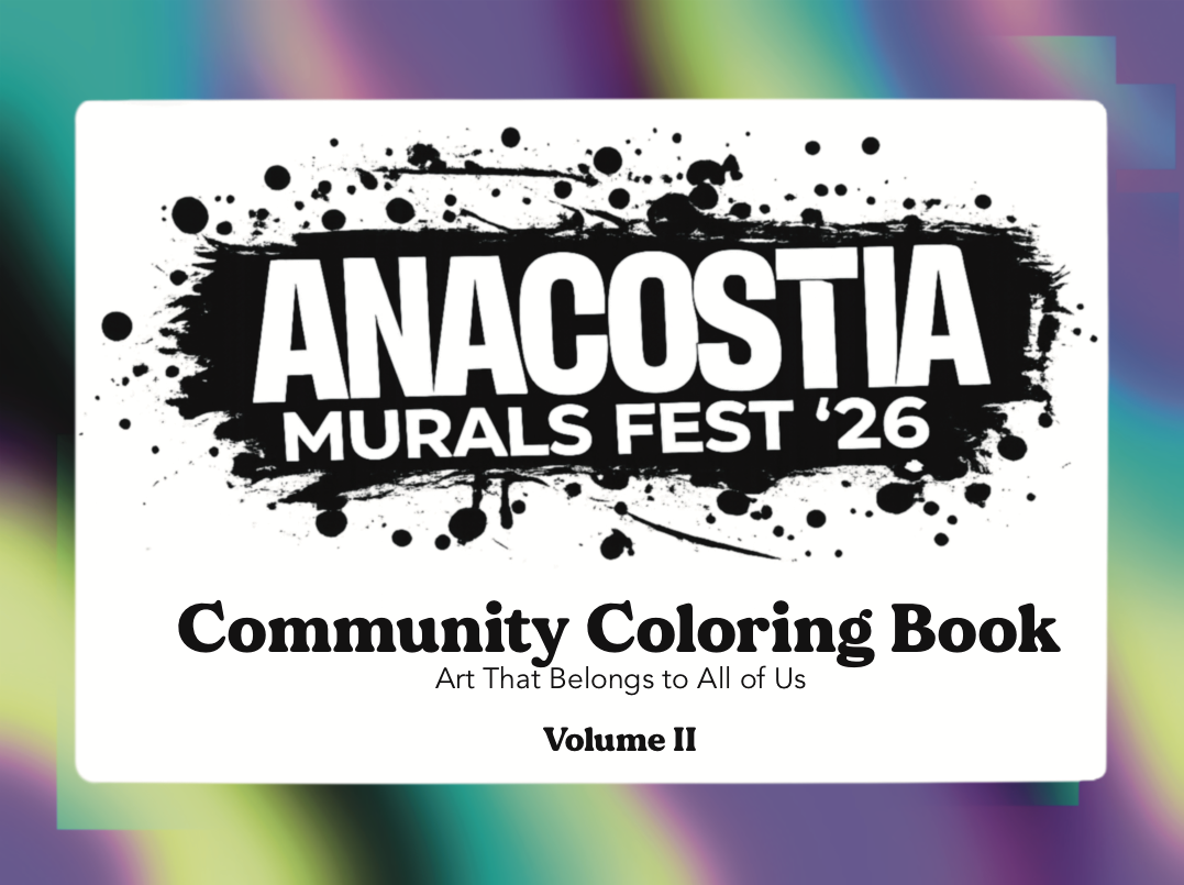 Outside front cover of the AMF26 Community Coloring Book, Volume II.