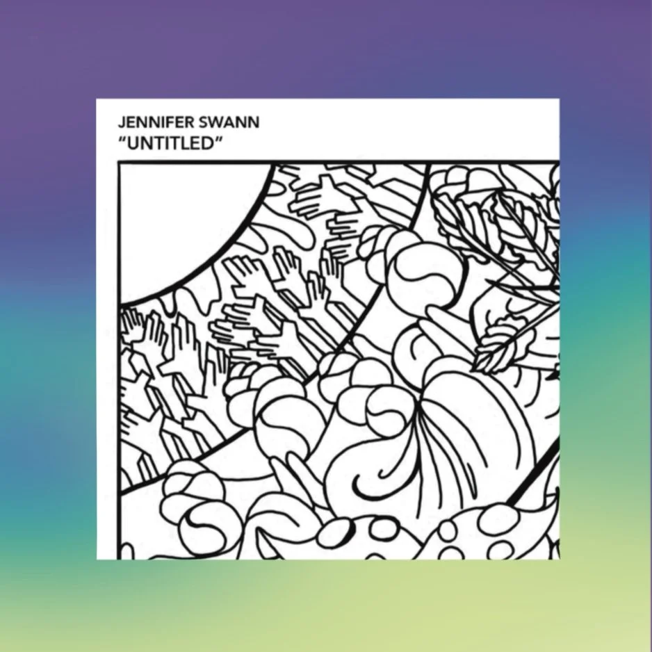 Coloring sheet by Jennifer Swan for the Community Coloring Book, Volume I, Anacostia Murals Fest 2025.