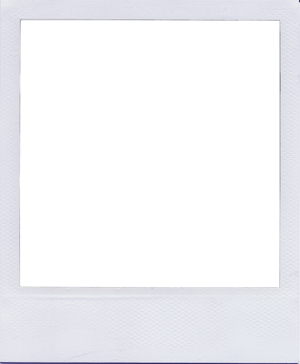 A white-bordered photo frame that mimics the border of a Polaroid style photo print.