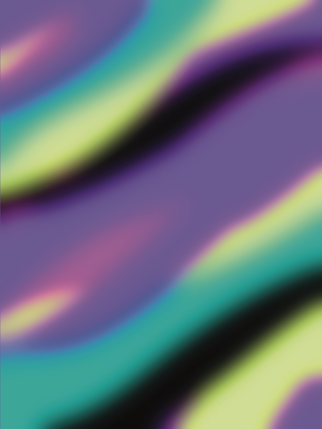 Abstract background with vibrant streaks of purple, yellow, blue, and black colors blending seamlessly.