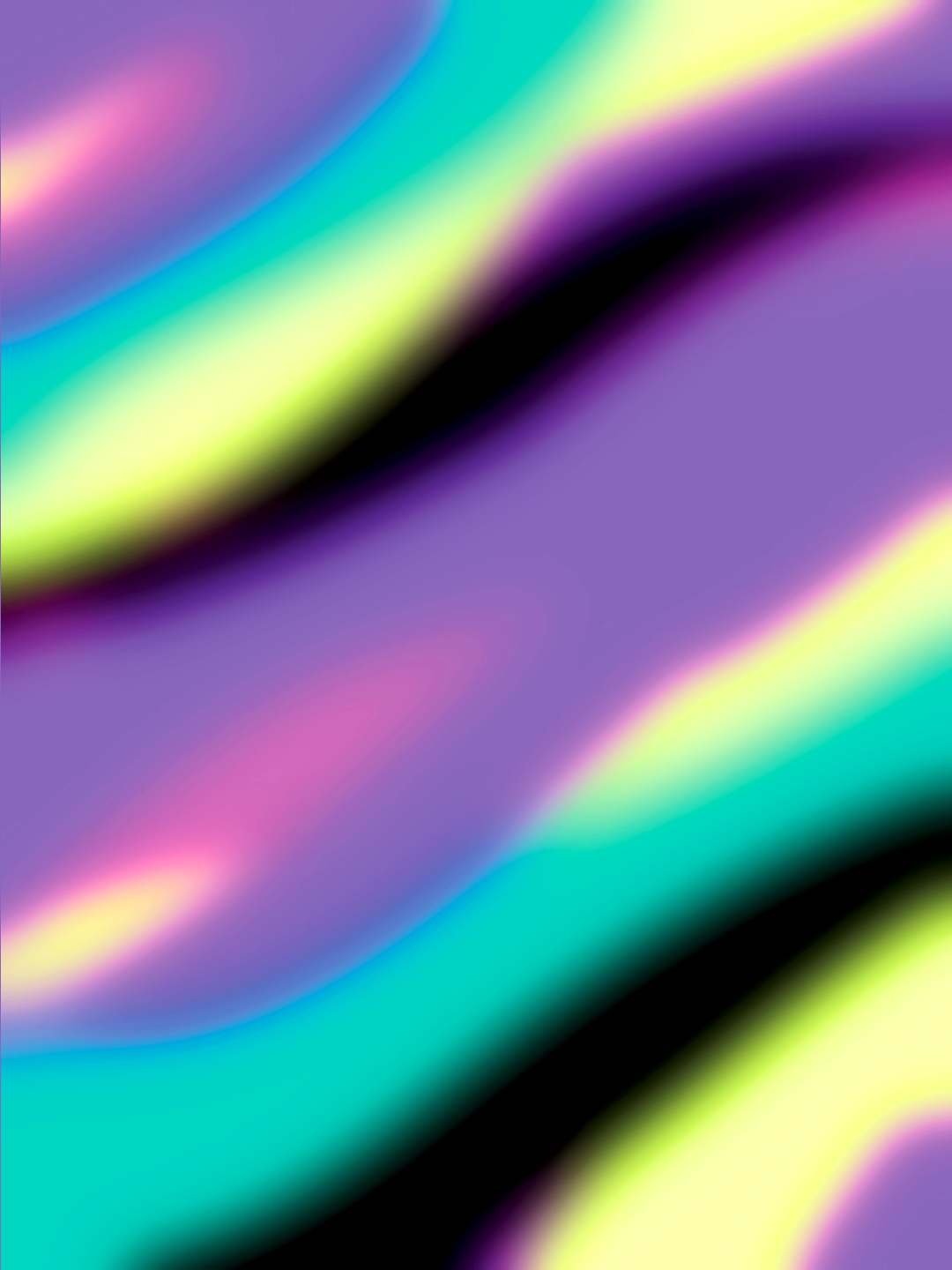 Abstract background with vibrant streaks of purple, yellow, blue, and black colors blending seamlessly.