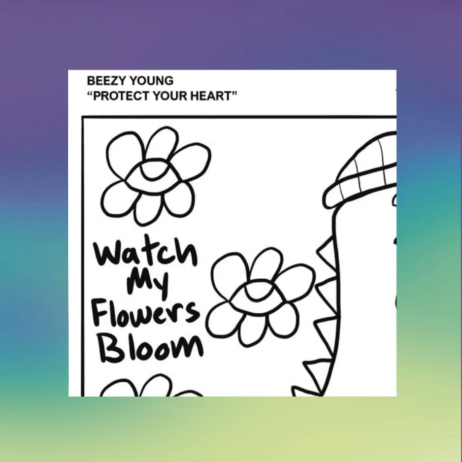 Coloring sheet by Beezy Young for the Community 	Coloring Book, Volume II, Anacostia Murals Fest 2026.