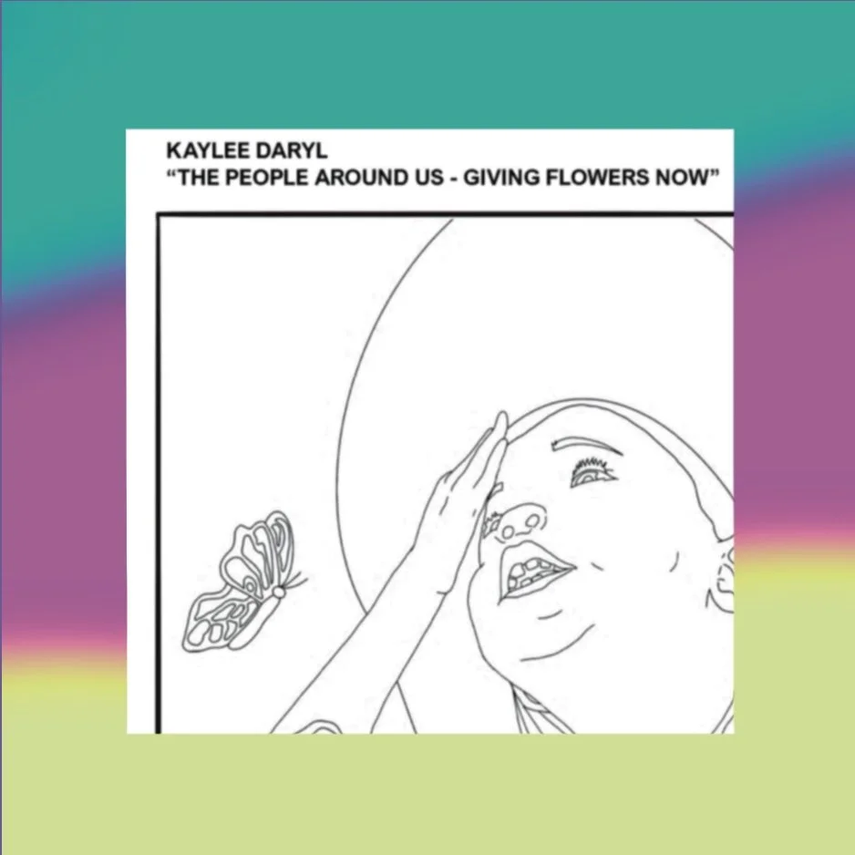 Coloring sheet by Kaylee Daryl for the Community Coloring Book, Volume II, Anacostia Murals Fest 2026.