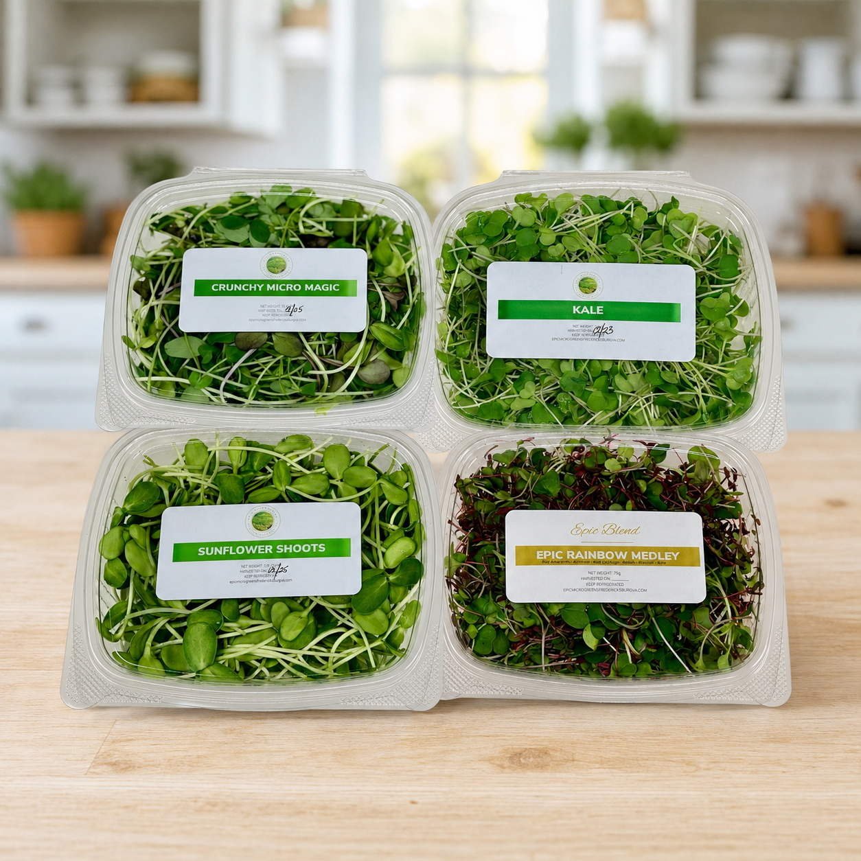 Fresh Microgreens Subscription — Choose Any 4