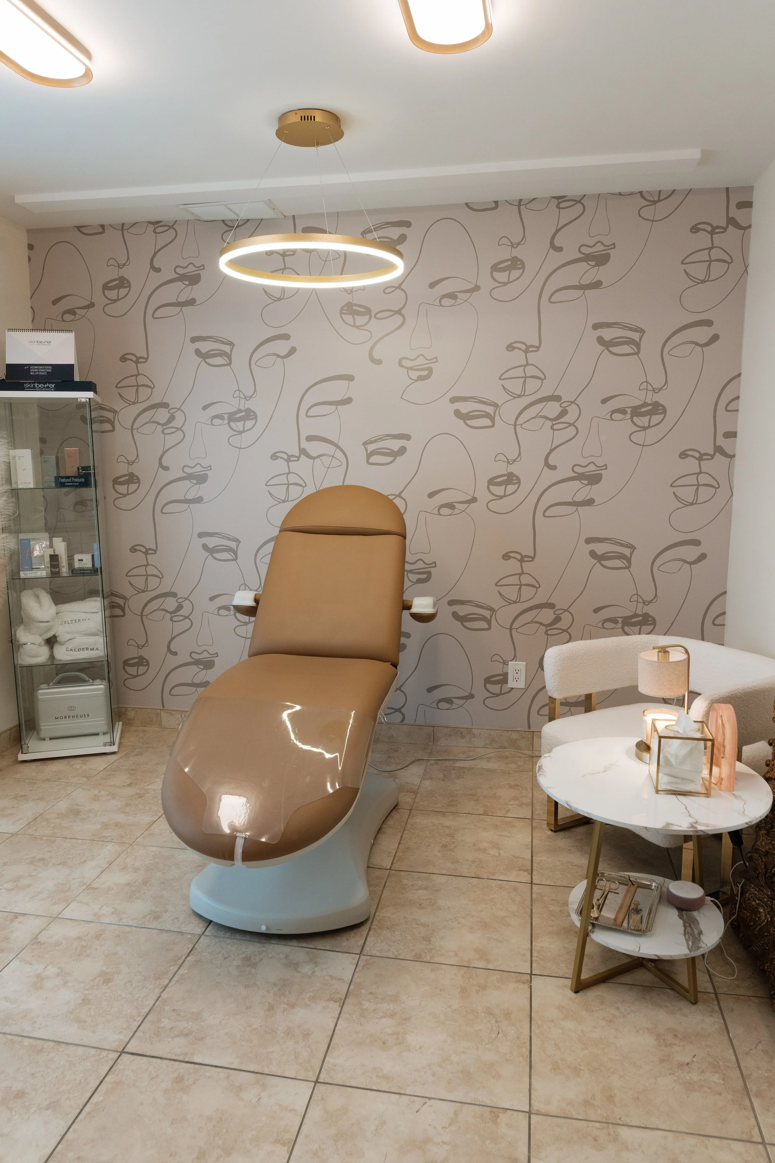 Treatment room at Aura Aesthetics & Wellness in Staten Island