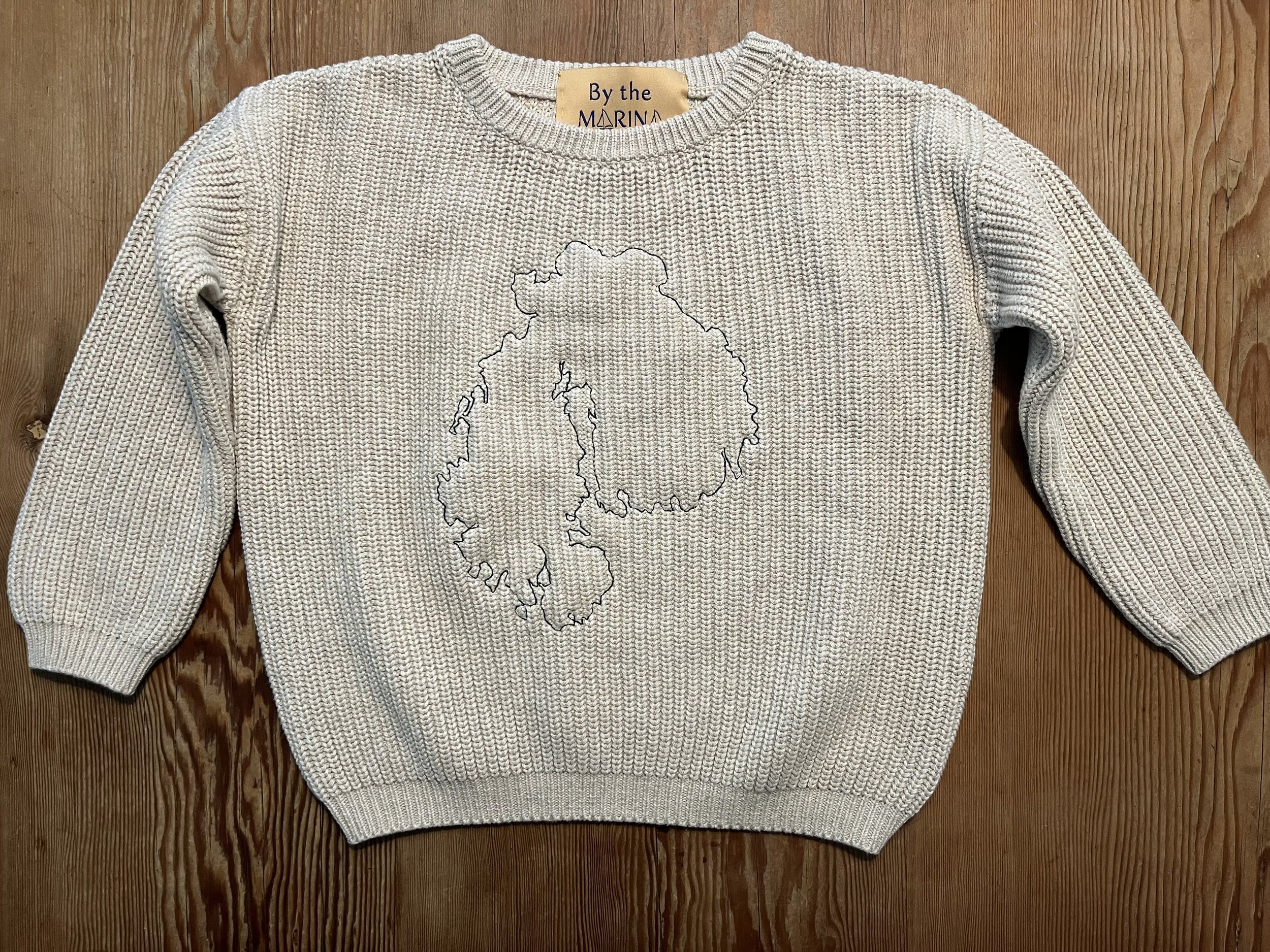 OATMEAL 100% ORGANIC COTTON Toddler sweater