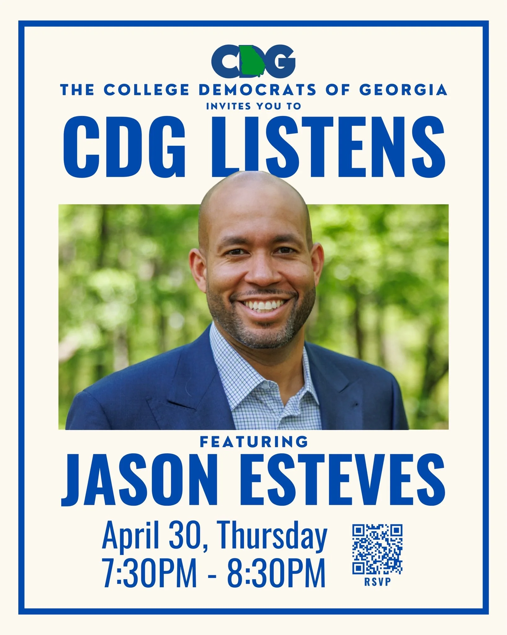 Be in the room where it happens. Join us for CDG Listens featuring Jason Esteves on April 30 at 7:30! This virtual forum gives you the opportunity to hear directly from former Senator Jason Esteves as he shares his experiences and priorities during t