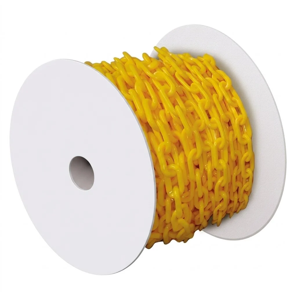 CADENA PLASTICA AMARILLA C/50 MTS 6mm
