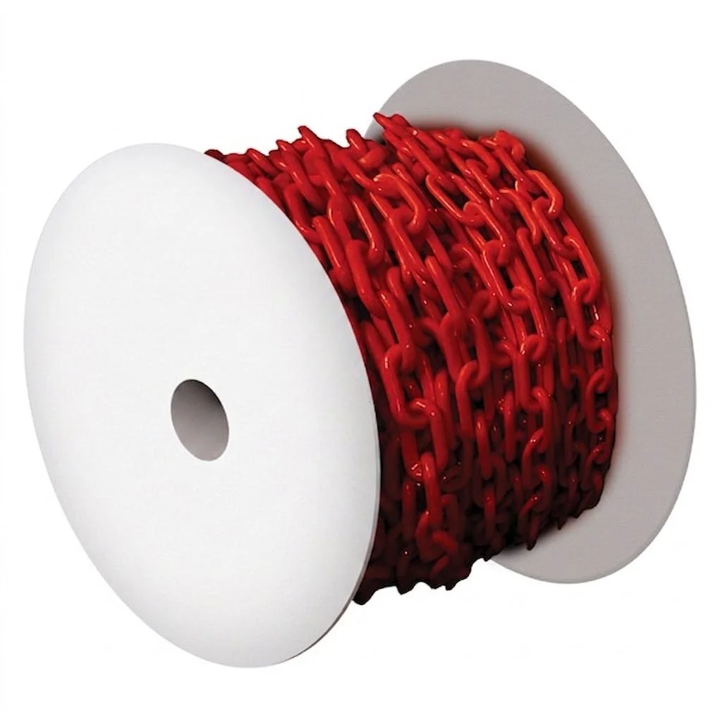 CADENA PLASTICA ROJA C/50 MTS 6mm