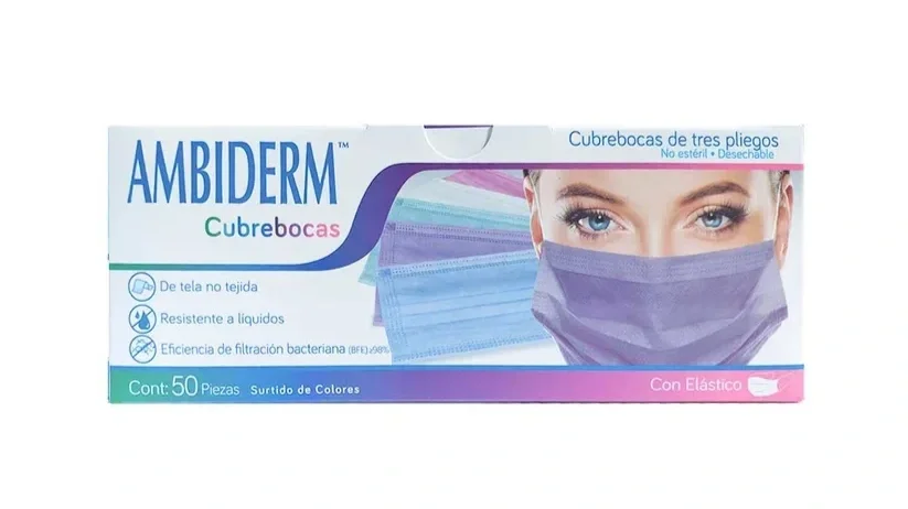 CUBREBOCAS ADULTO PLISADO SURTIDO DE COLORES