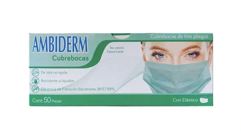 CUBREBOCAS ADULTO PLISADO VERDE