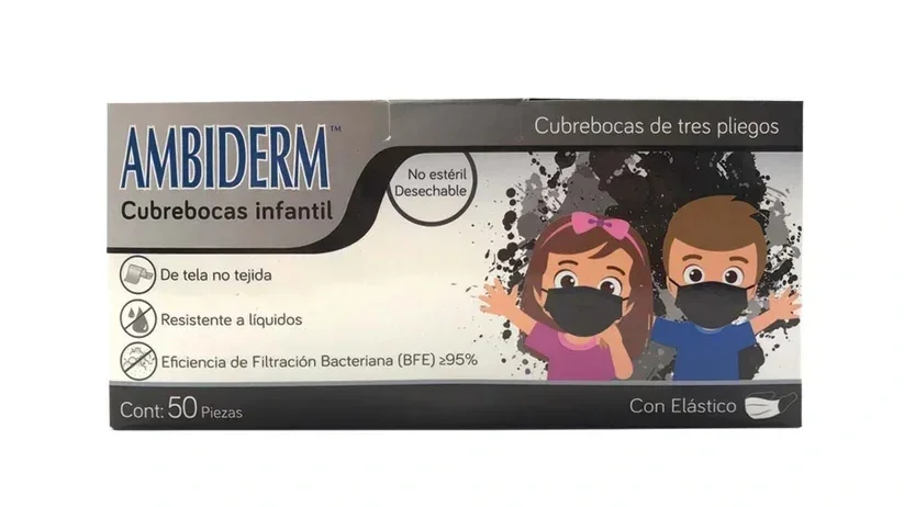 CUBREBOCAS INFANTIL NEGRO