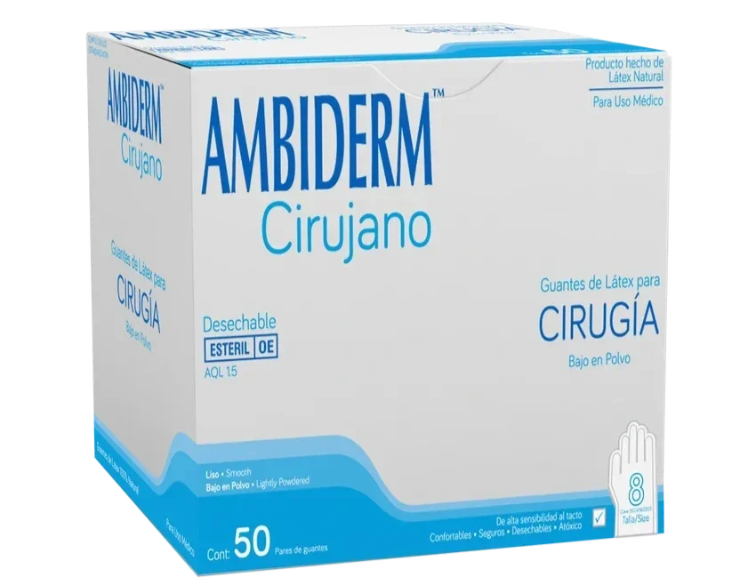 GUANTE CIRUJANO ESTÉRIL