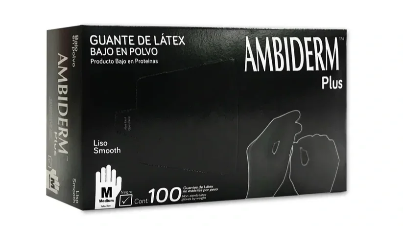 GUANTE PLUS NEGRO LISO