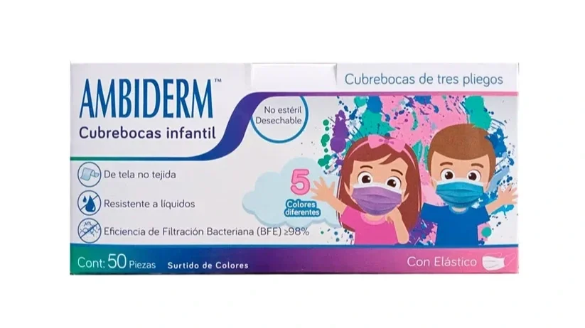 CUBREBOCAS INFANTIL SURTIDO DE COLORES