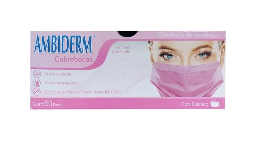 CUBREBOCAS ADULTO PLISADO ROSA