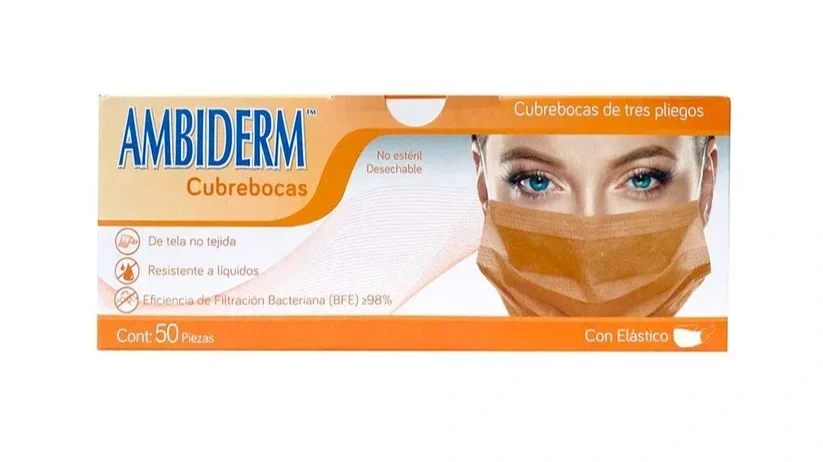 CUBREBOCAS ADULTO PLISADO NARANJA