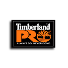 Logotipo de Timberland con el lema 'Siempre hazlo. Nunca termines.'