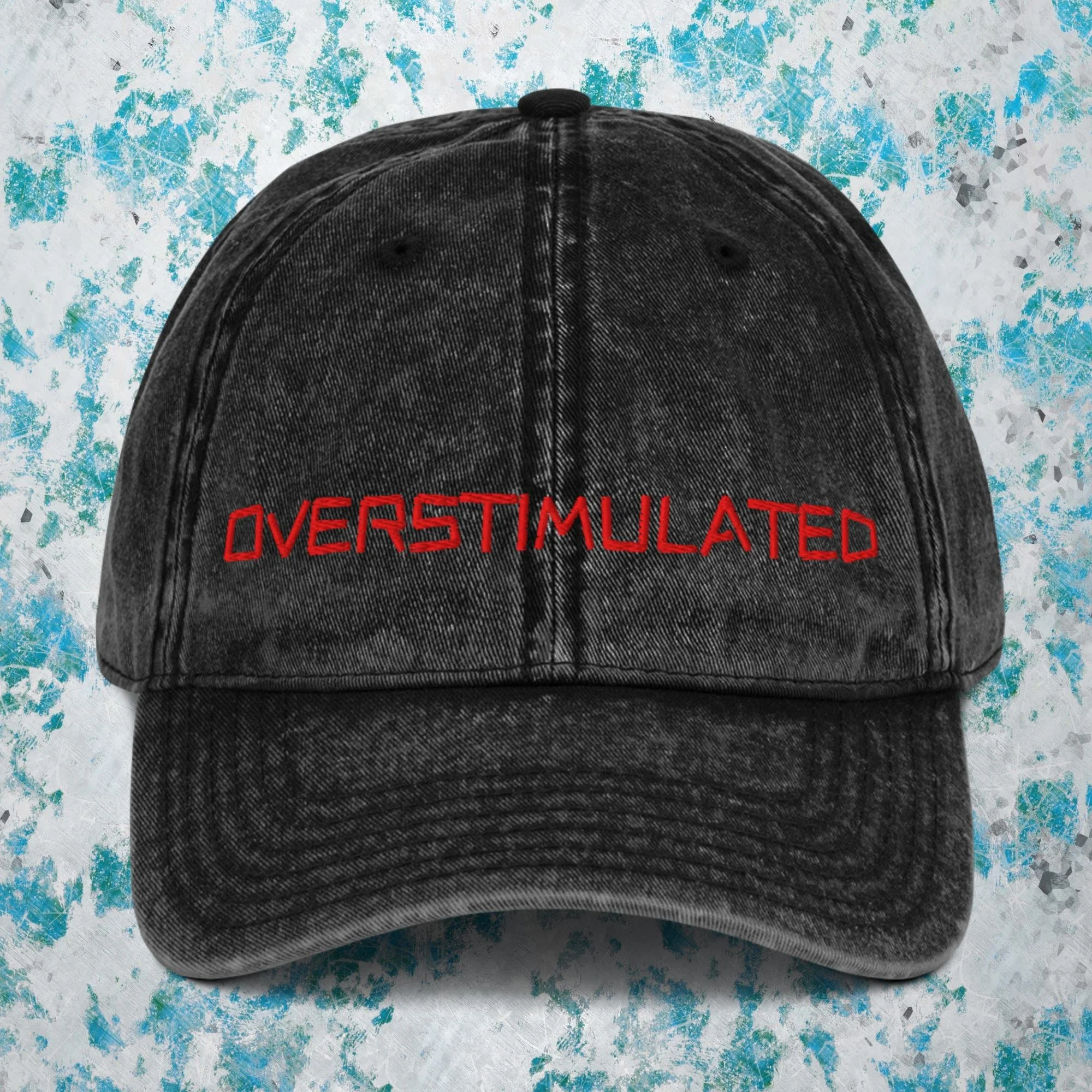 OVERSTIMULATED - Vintage Cotton Twill Cap