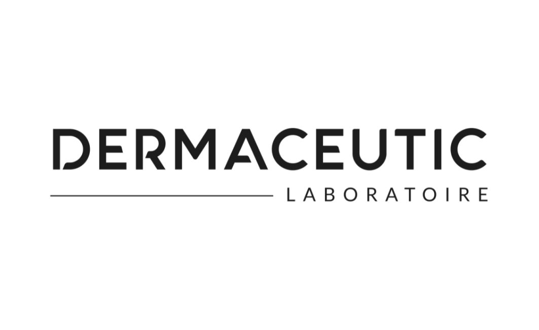Black and white logo for Dermaceutic Laboratoire with text.