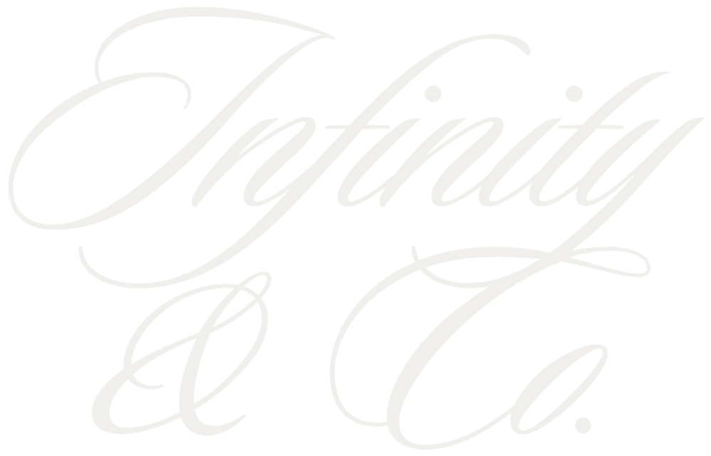 The word "Infront" written in white elegant cursive script on a black background.