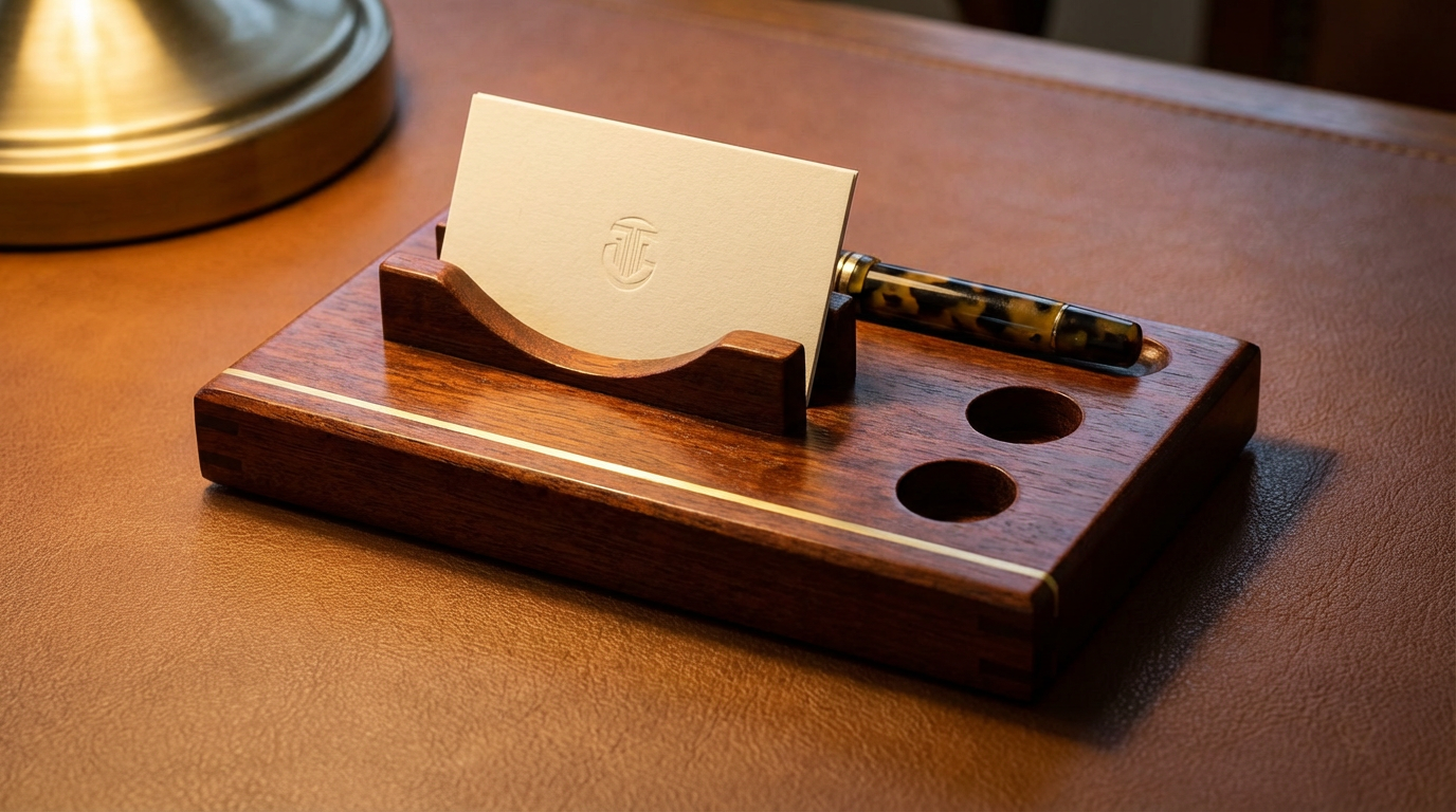 Mahogany Desk Organizer
