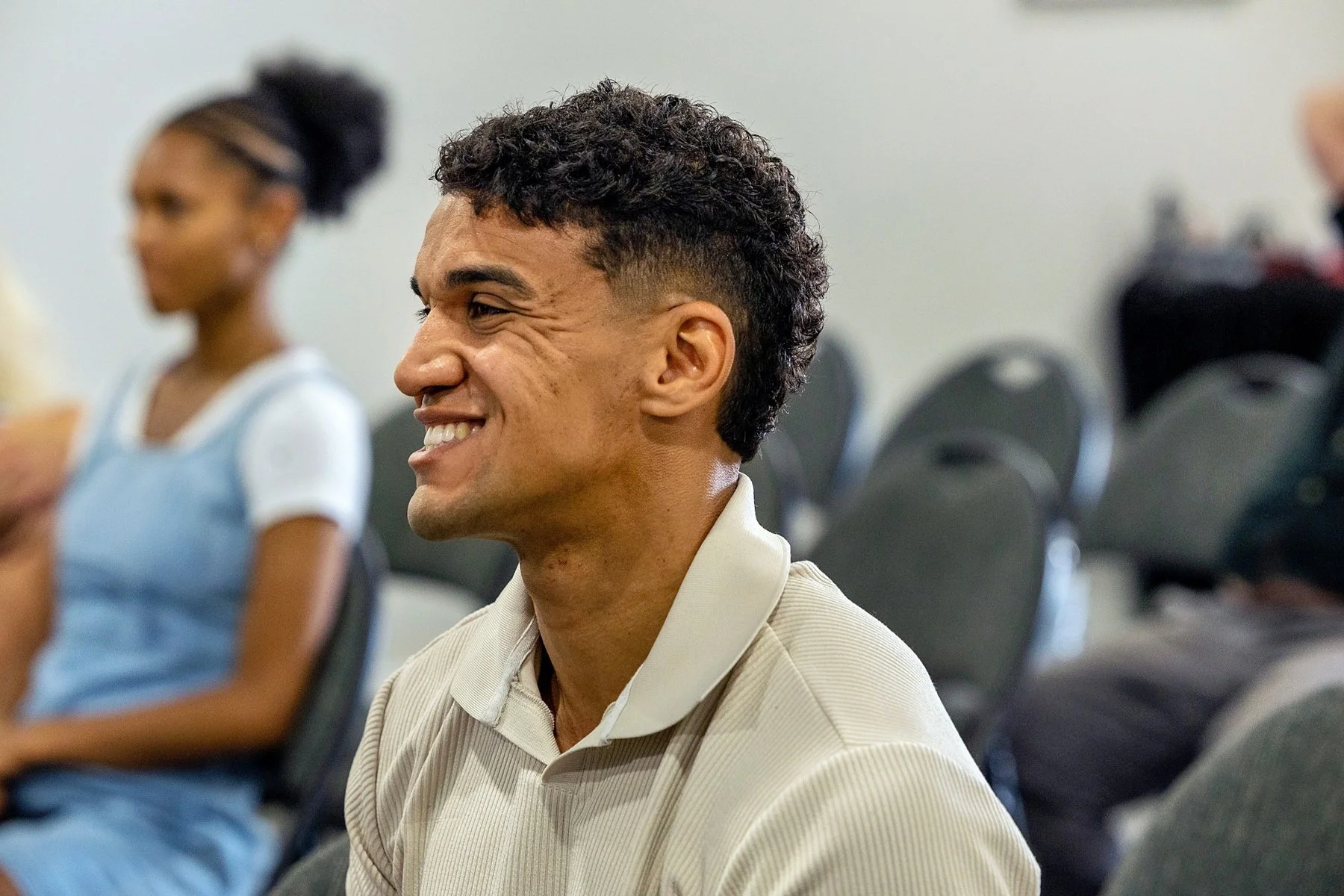 An attendee during a Sunday morning service at Door Church KC.