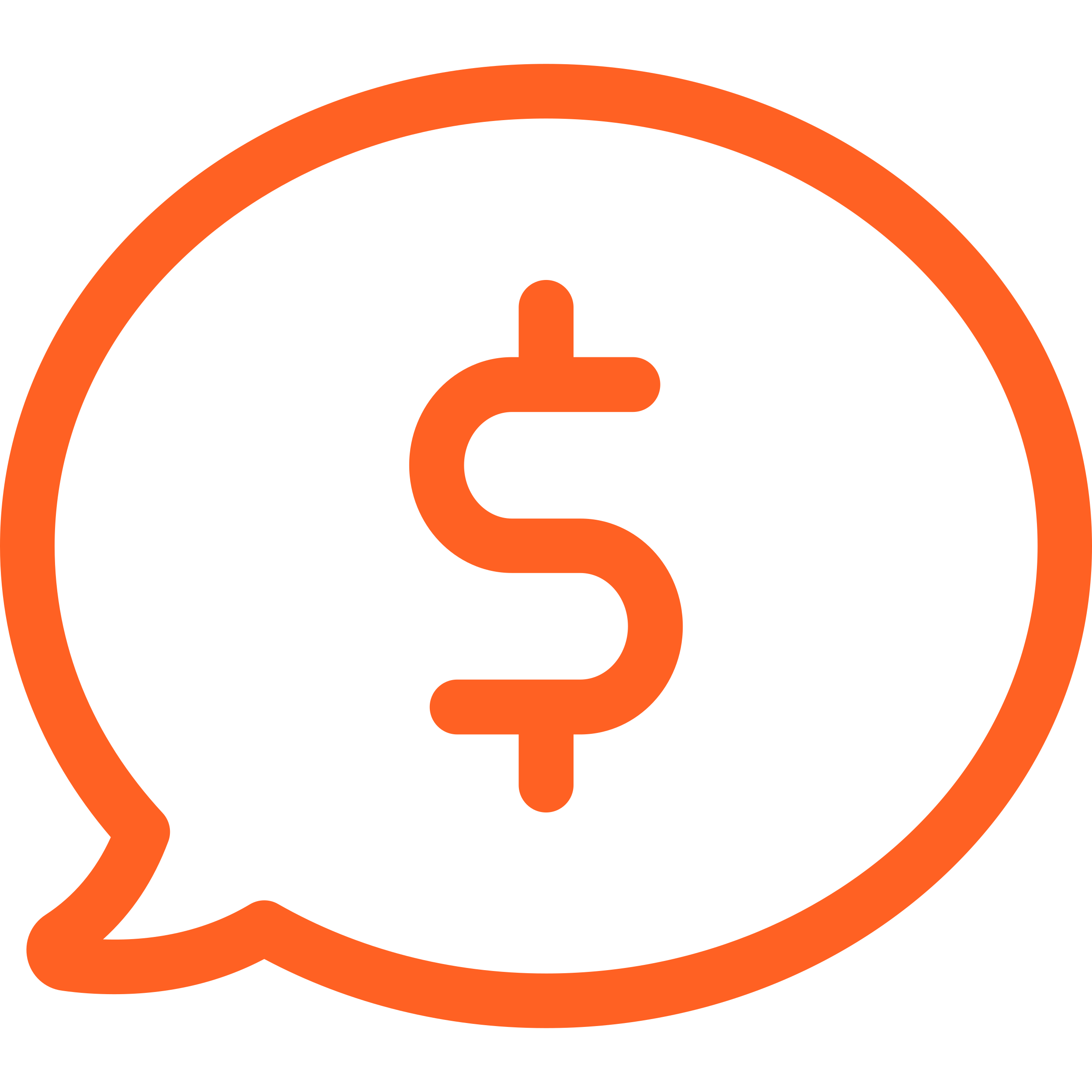 Orange outline of a clock with a smaller calendar icon inside.
