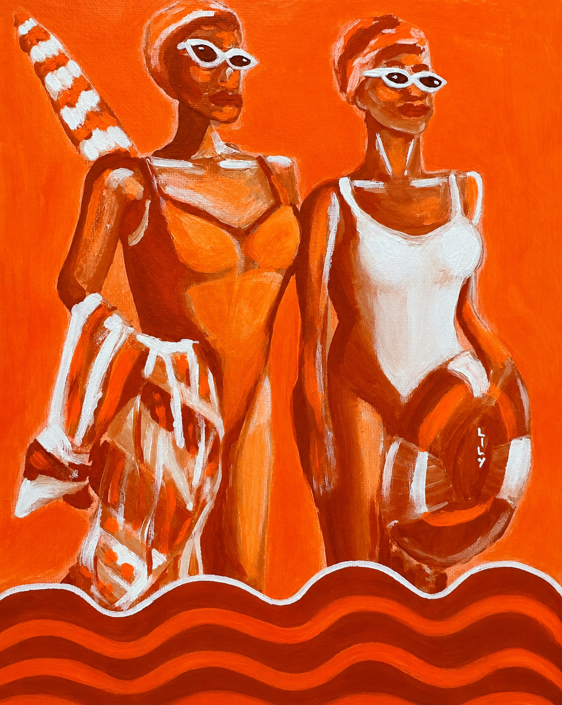 Baby dolls beach day