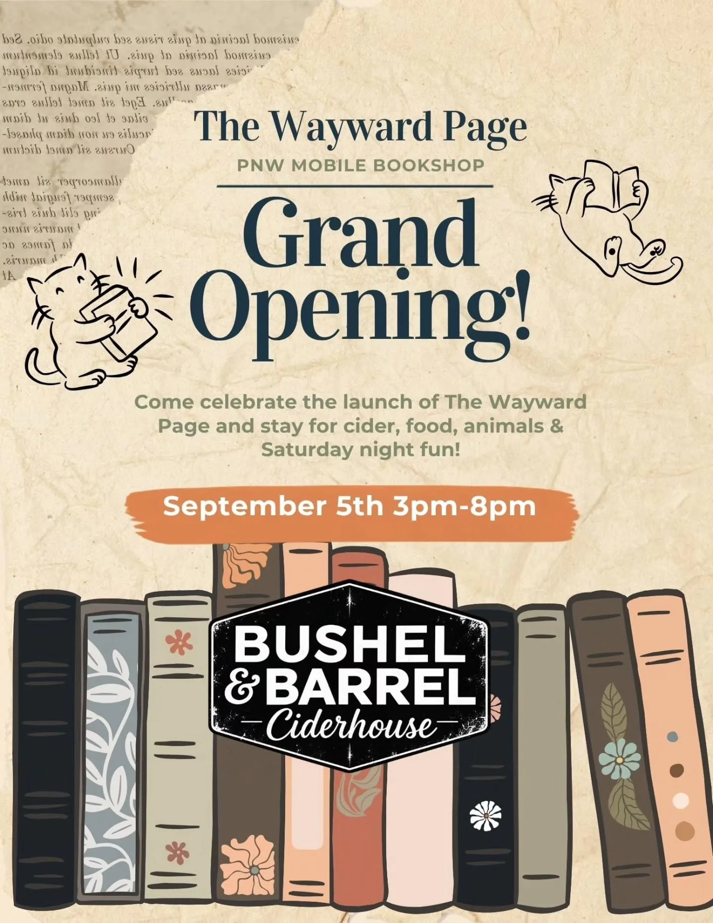 ONE MORE WEEK GUYS! We&rsquo;ve been working so hard to bring this little bookshop to life, and I  cannot believe we&rsquo;re only ONE WEEK away. 🥹🙃😅

In just one week, The Wayward Page will officially be hitting the road for our very first event!