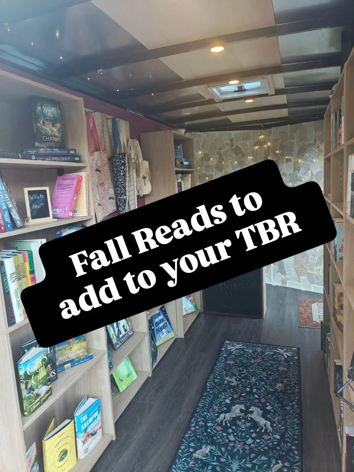 What's on everyone's TBR list for this fall?

#booktoker #bookish #MobileBookstore