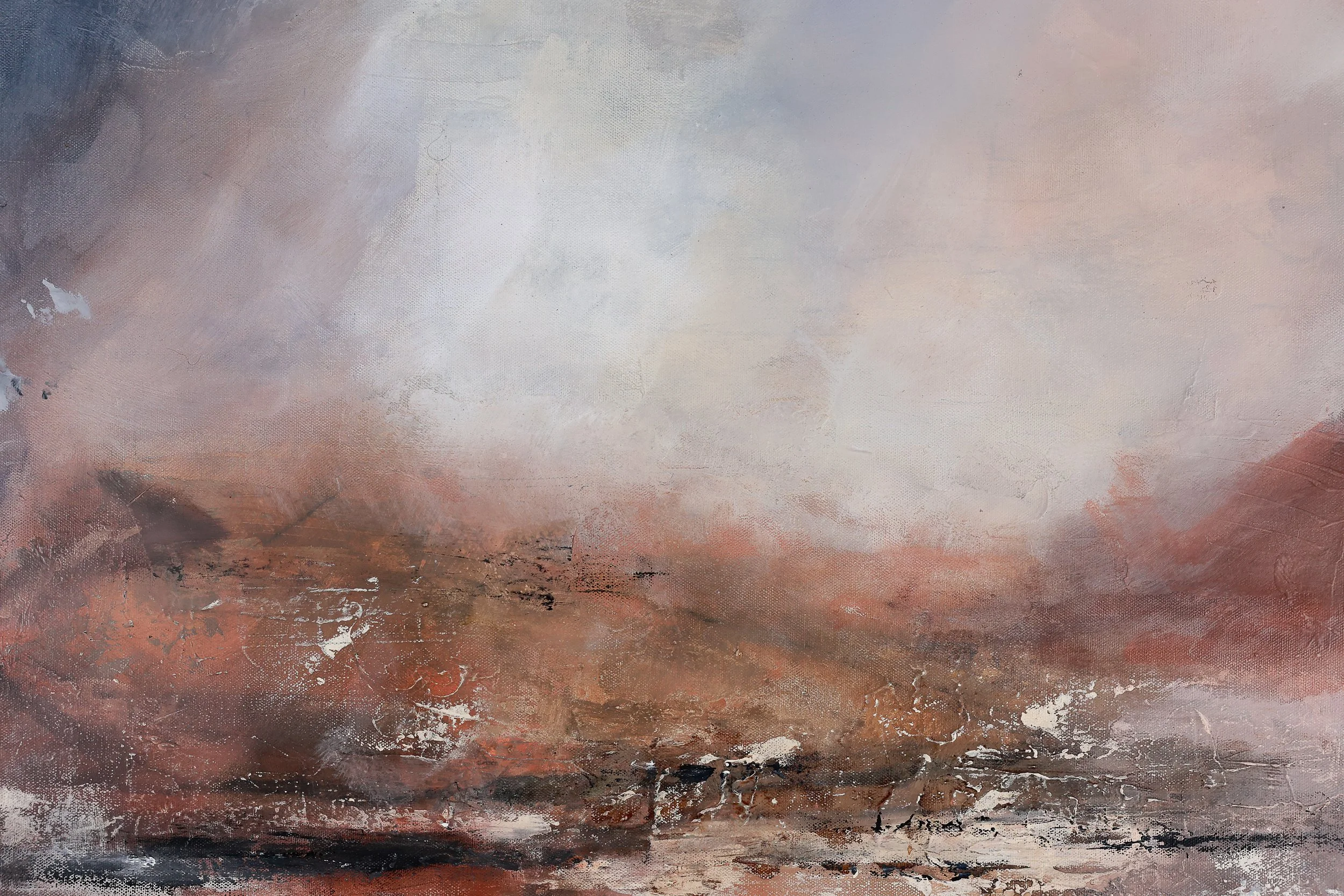 Clearing, 2026, Canvas, 22"H x28"W - Somewhere quiet enough to hear it, still enough to stay.