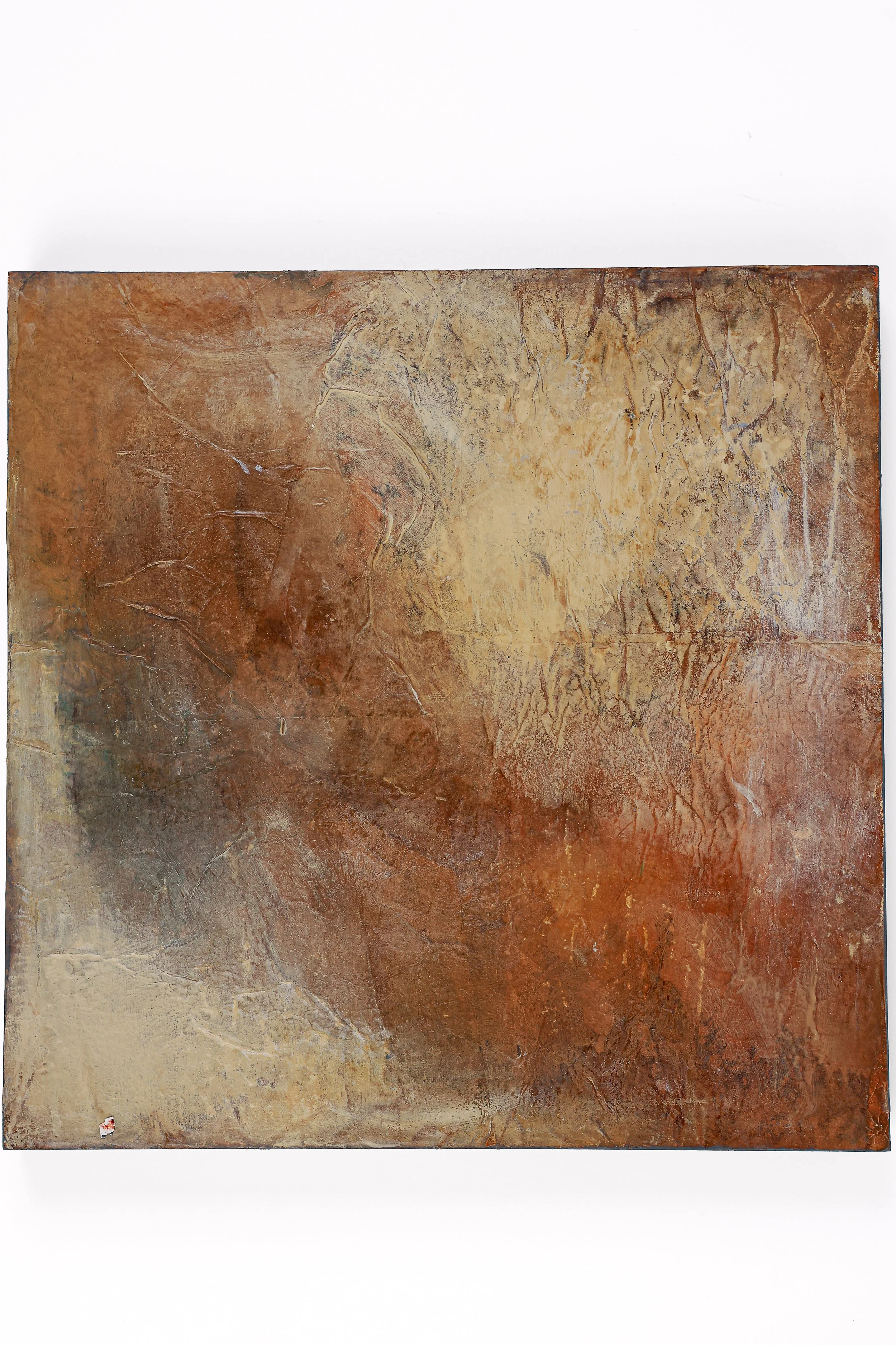 Rooted, 2026, 12"W x 12"H x.75"D on wood panel.  Held between starting and becoming, quietly out of view.