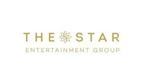 The logo of The Star Entertainment Group with gold text and a star symbol.