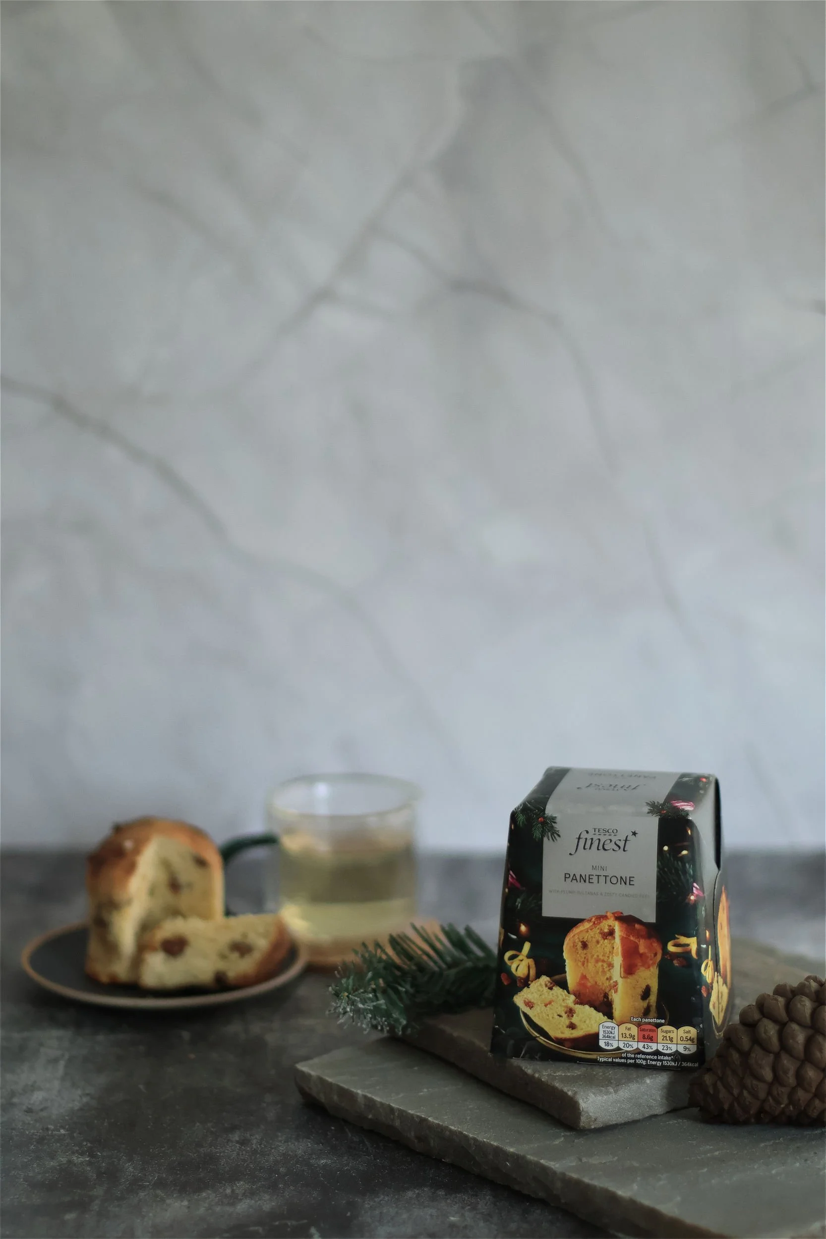 warm christamacy product shot on tesco finest mini panettone