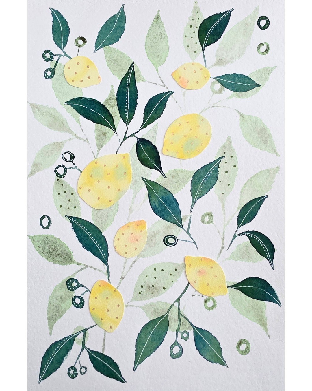 "Citrus Bloom" (43 x 28 cm)