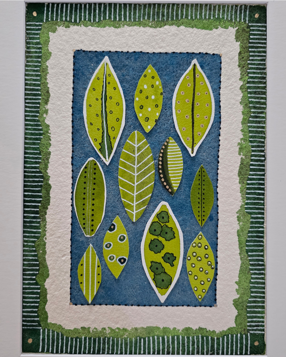 "Leaves in Pattern" A4 size (21×30 cm)