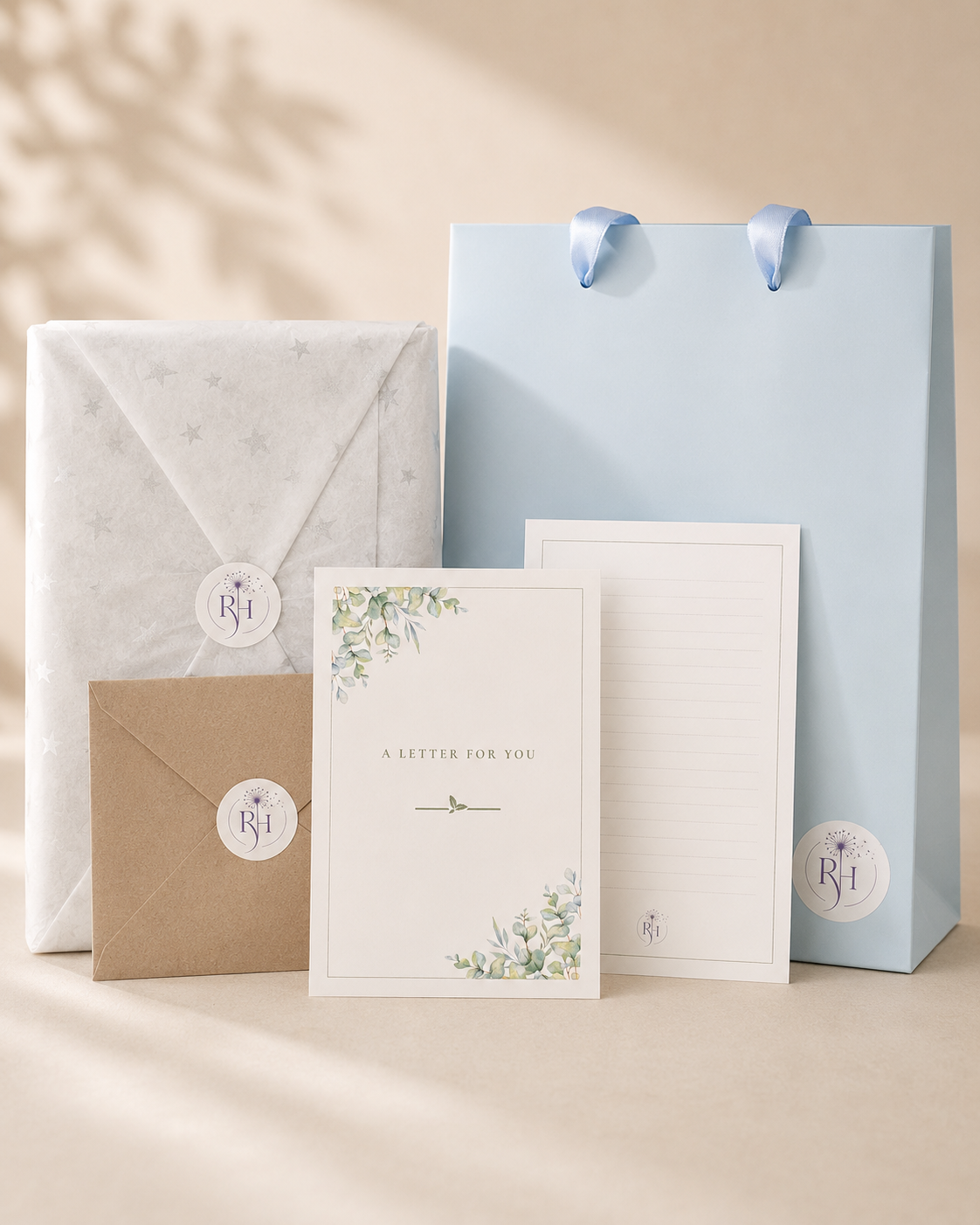 A Glimpse Within legacy journal gift set with journal, guidebook, gift bag and letter stationery.