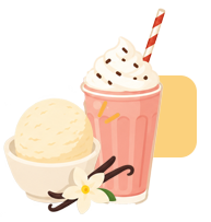 Roomijs & Milkshakes. Een romige verwennerij