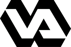 Black background with interconnected geometric lines forming an abstract pattern.