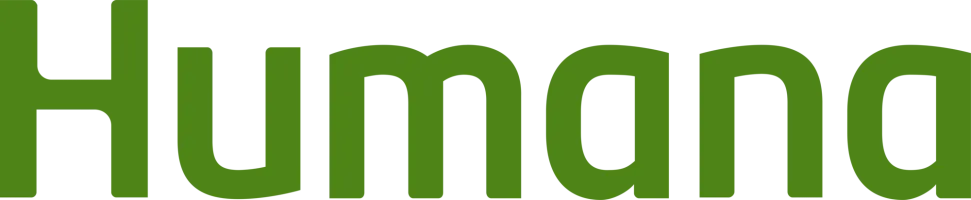 Close-up of the word 'Humana' written in large green and black letters.