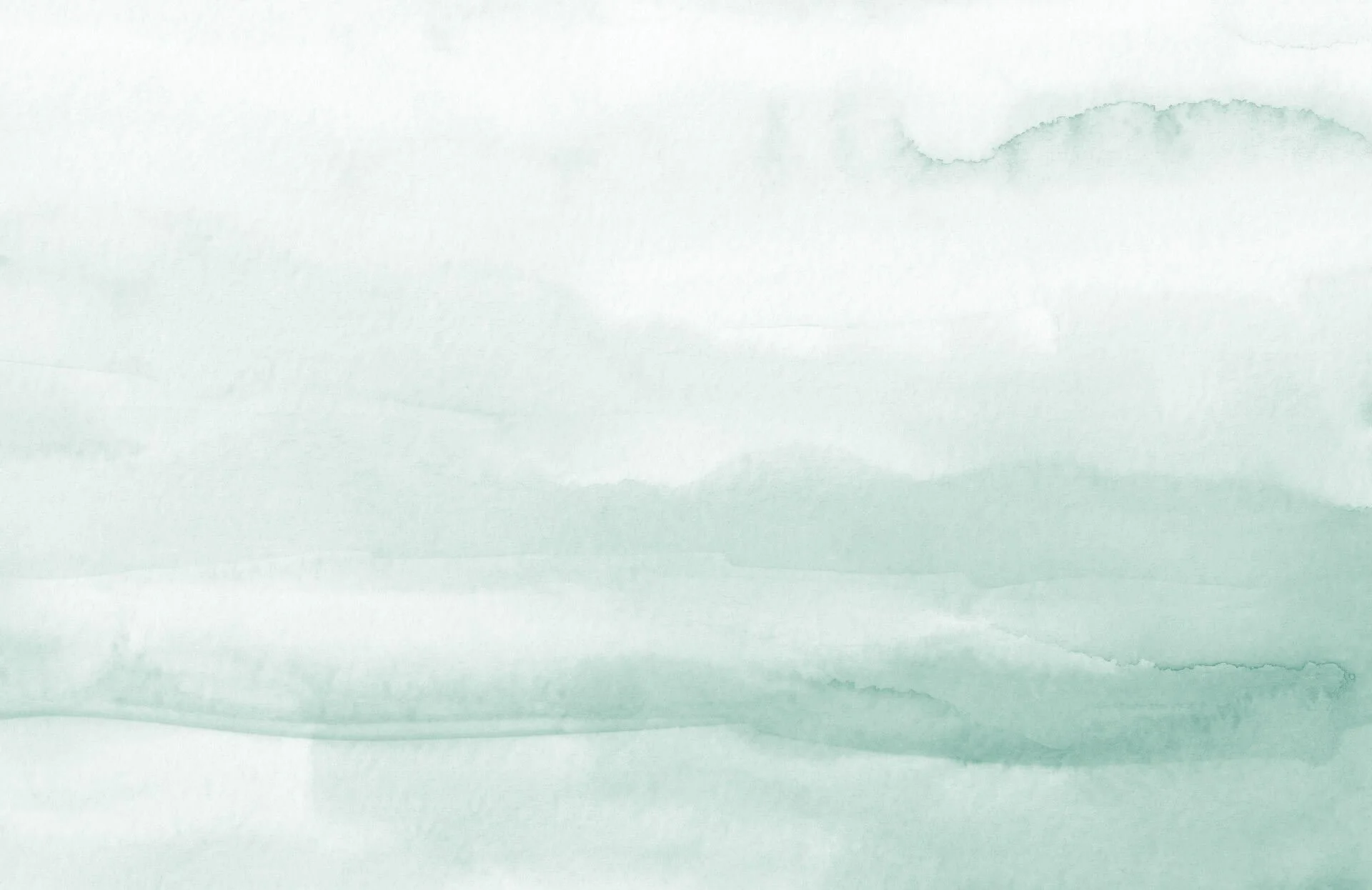Light green watercolor wash background with soft, uneven edges.