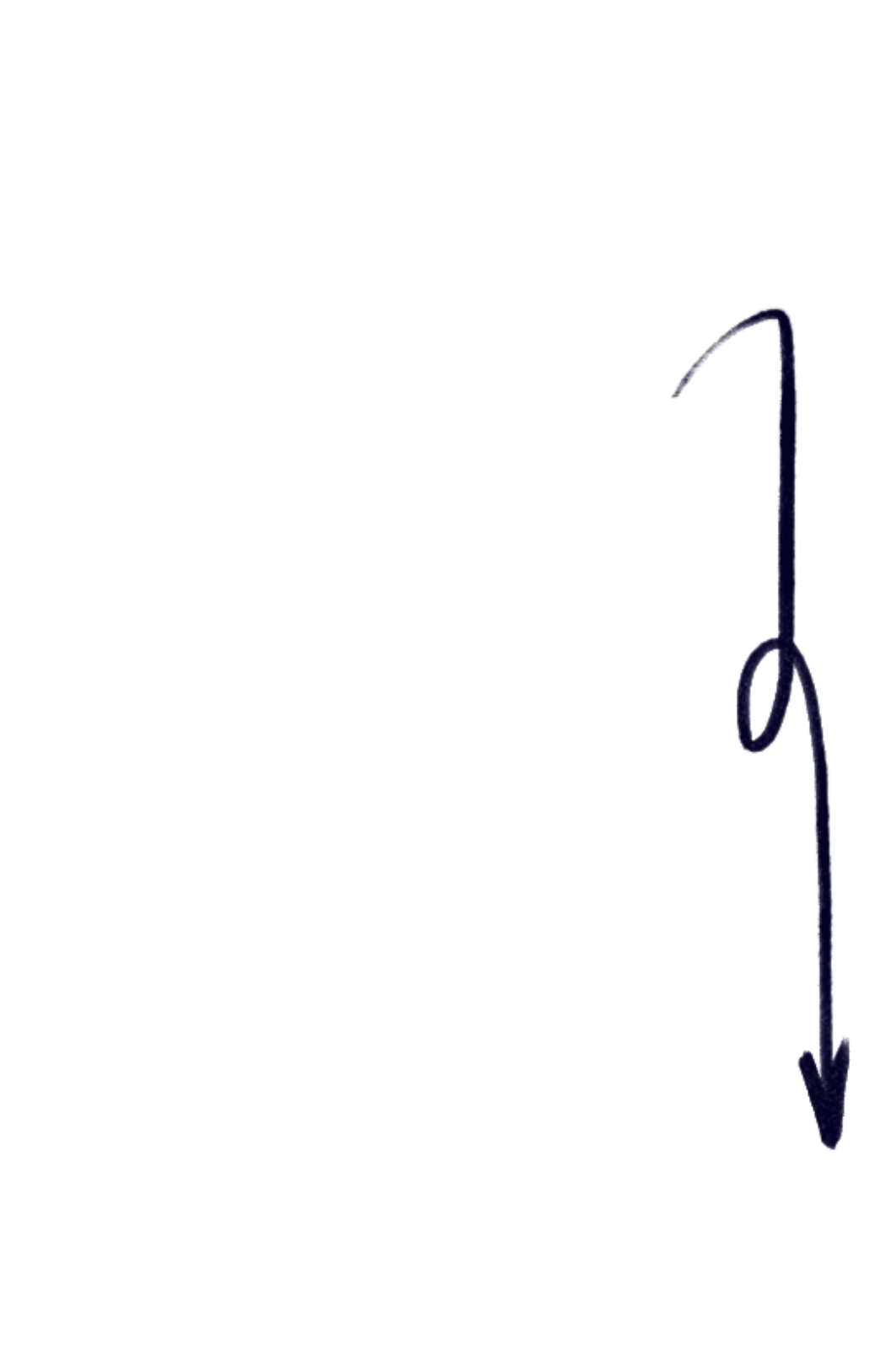 A blackboard with a hand-drawn diagram of a pendulum, showing the swing path and angle.