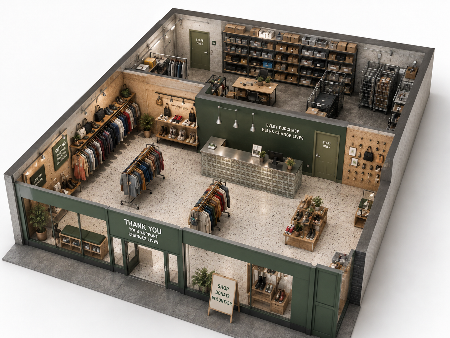 How Much of a Charity Shop Should Actually Be Selling Space?